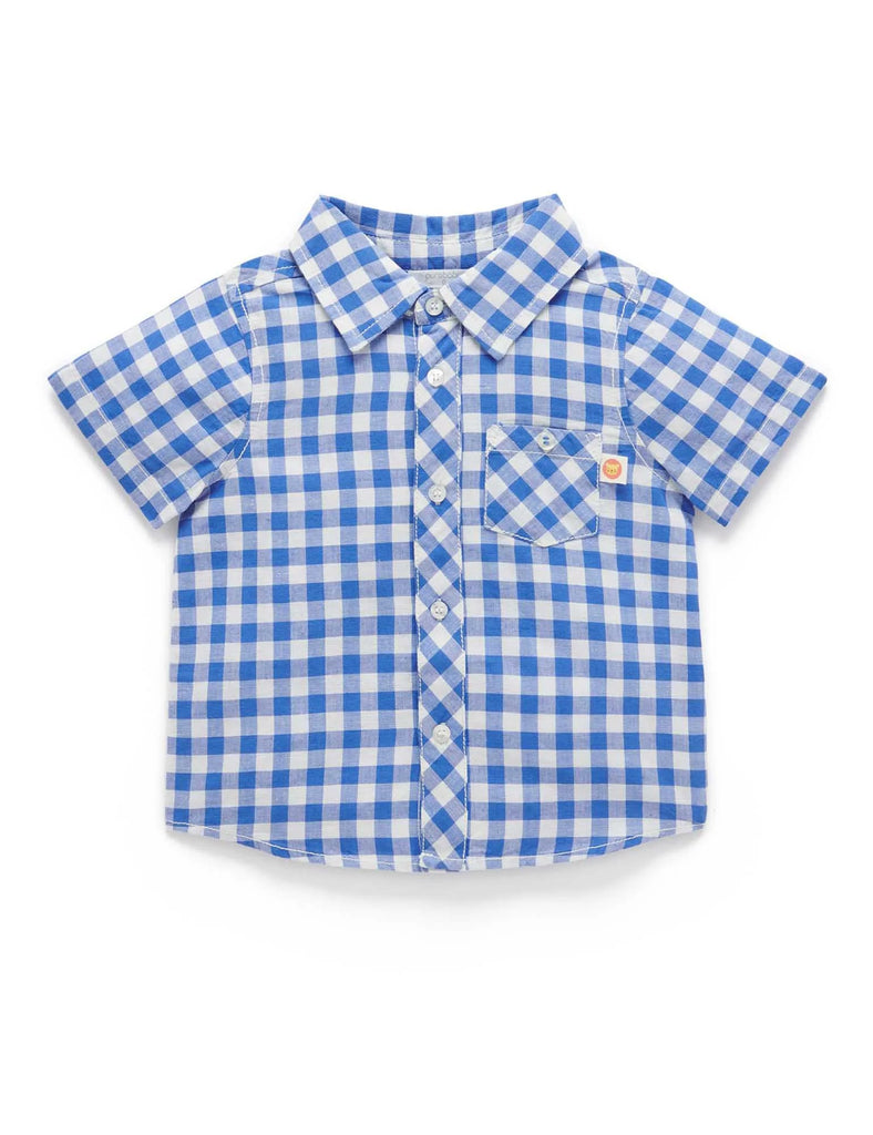 Gingham Linen Shirt - Size 4 & 5