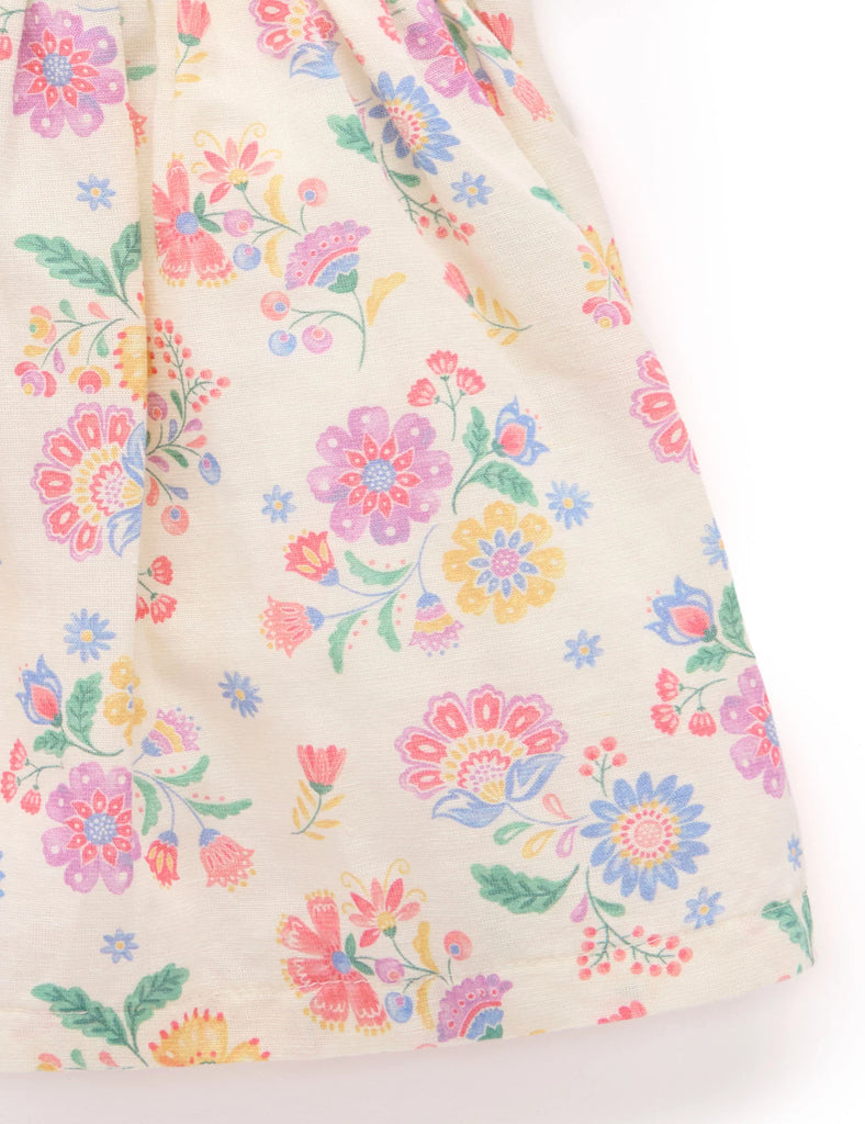 Floral Linen Blend Dress