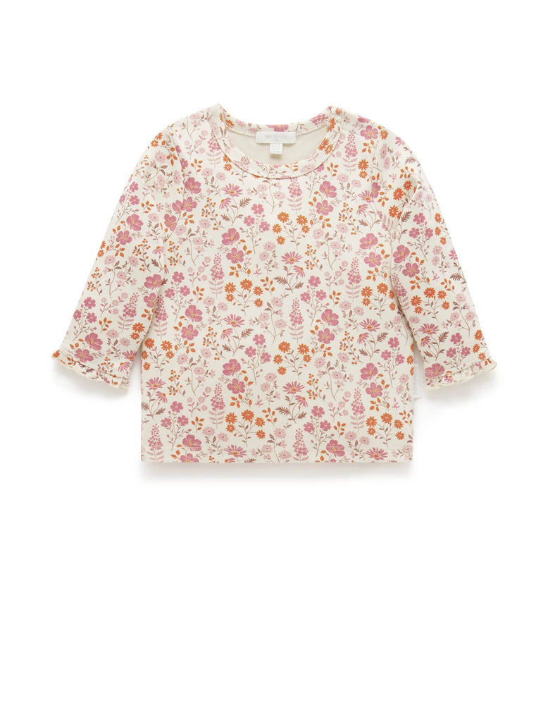 Thick Layering Top - Foxglove Floral - Size 1 and 3