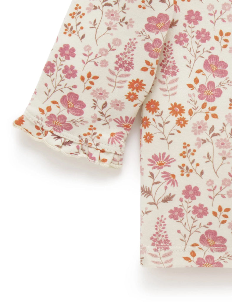 Thick Layering Top - Foxglove Floral - Size 1 and 3