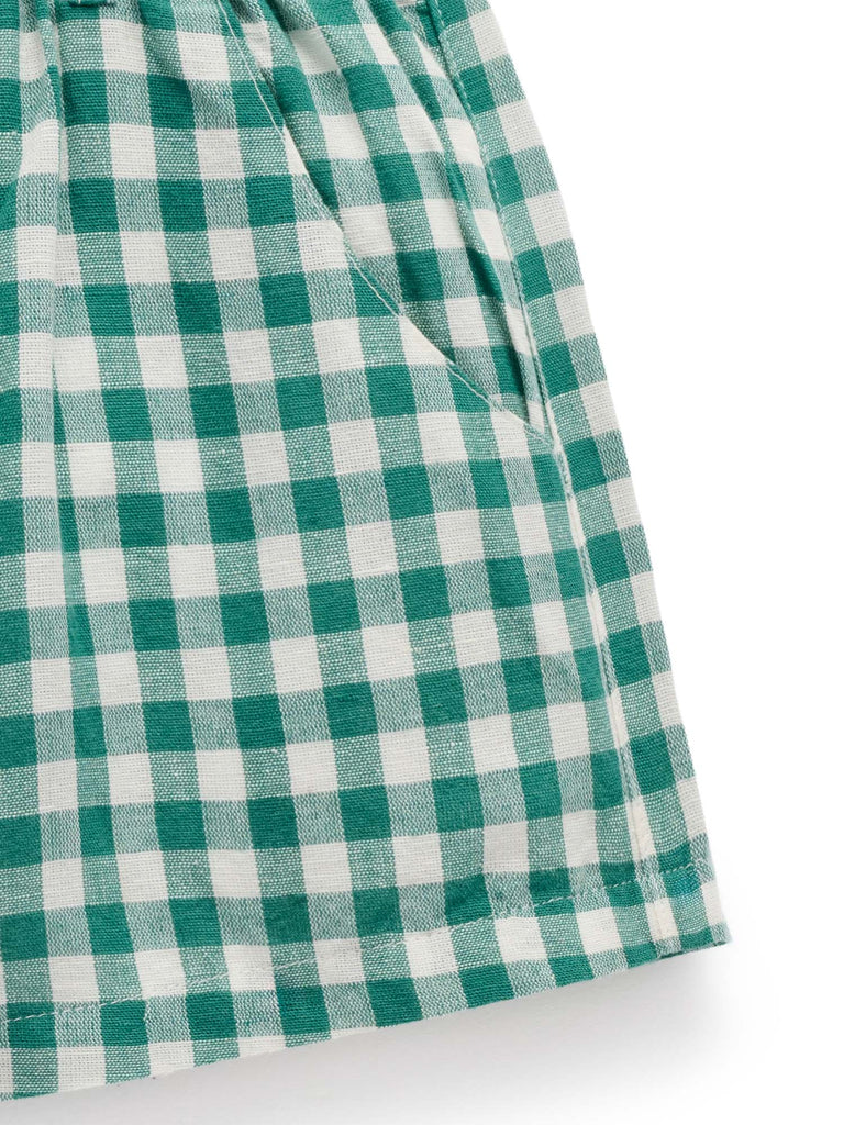 Festive Gingham Shorts