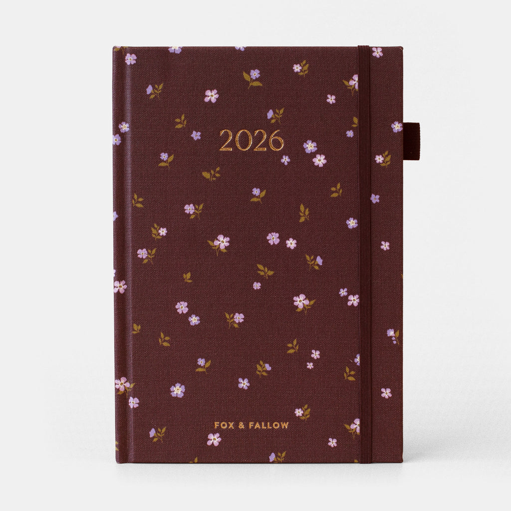 2026 A5 Vertical Planner - Wisteria