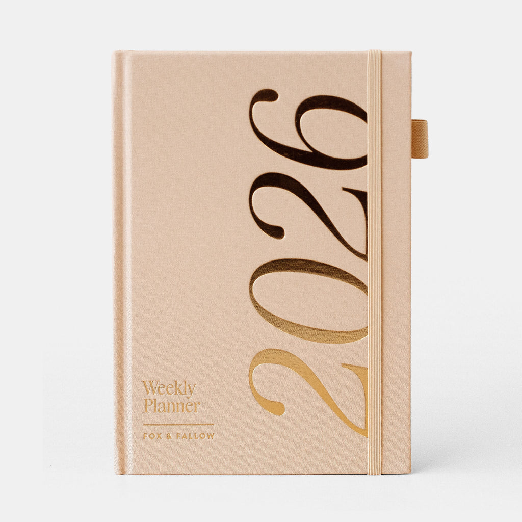 2026 A5 Horizontal Planner - Taupe