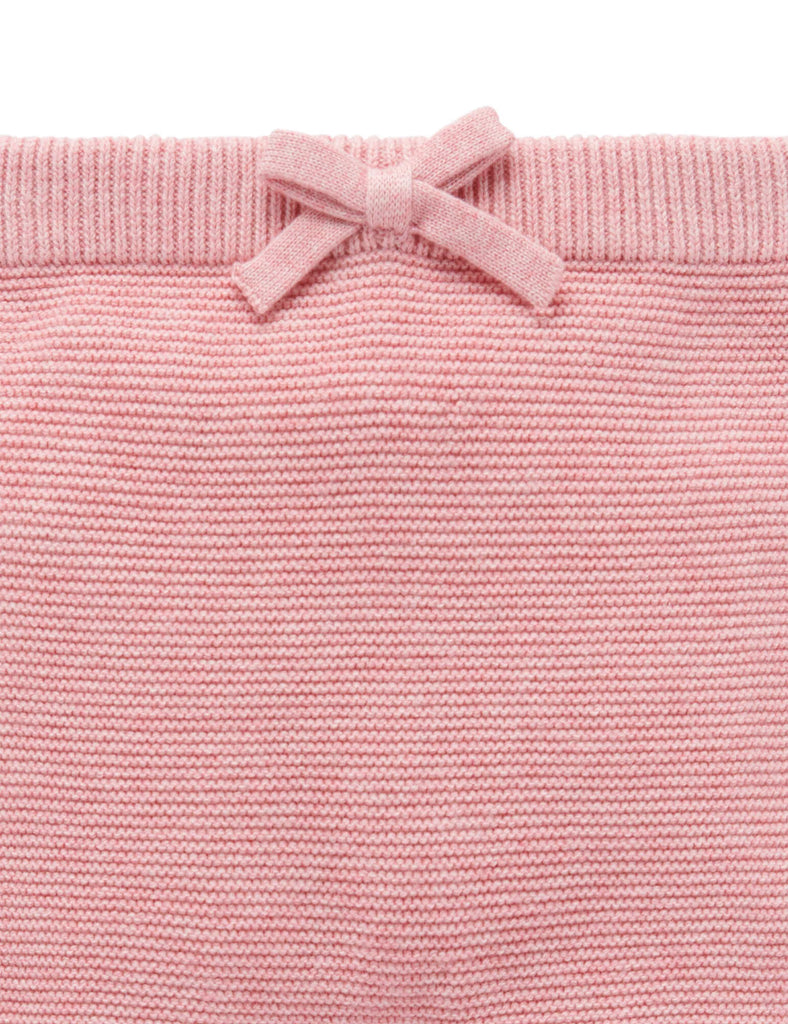Pink Scalloped Knitted Leggings