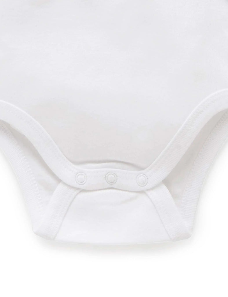Easy Neck Long Sleeve Bodysuit - White 2 Pack