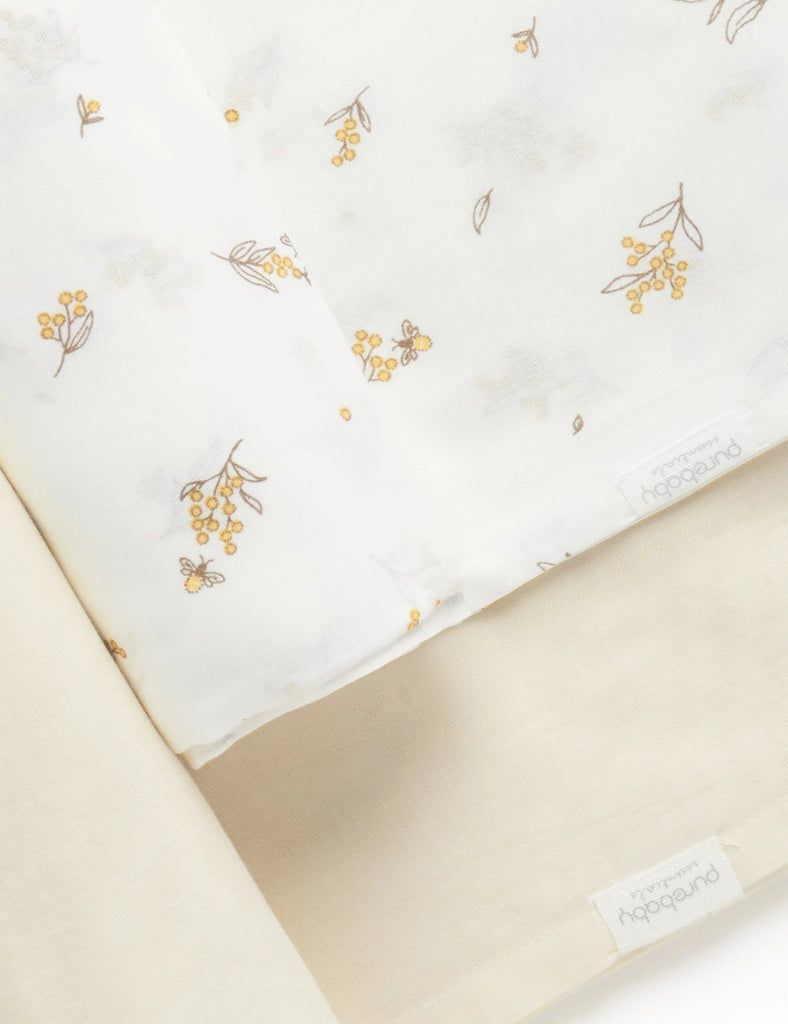 Wattle Bee Muslin Wrap - 2 pack