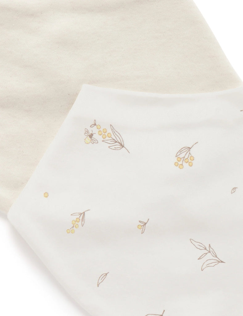 Wattle Bee 2 Pack Dribble Bib