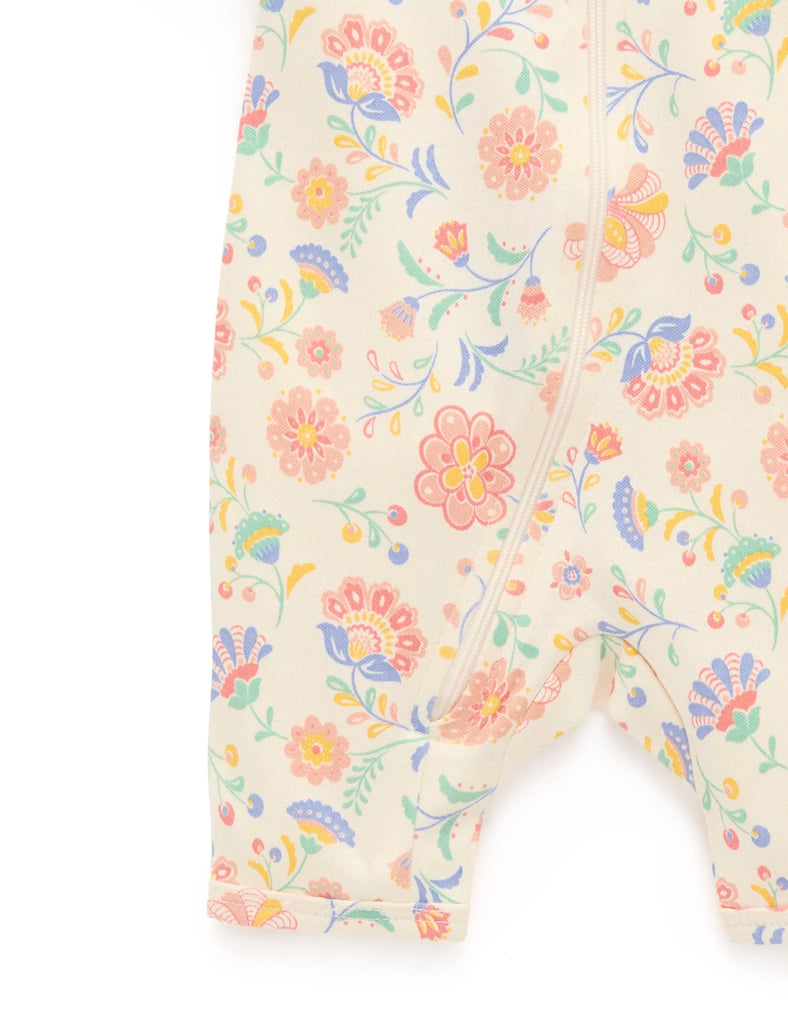 Desert Flower Short Sleeve Zip Growsuit