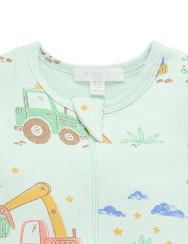 Desert Trucks Short Sleeve Zip Growsuit
