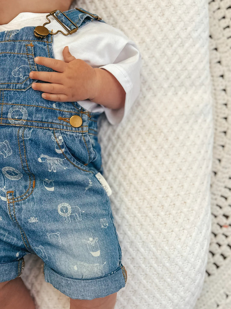 Mid Denim Safari Overalls
