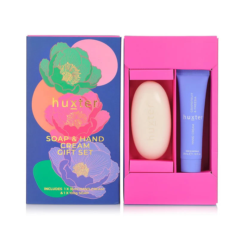 Soap & Hand Cream Gift Box - Grapefruit & Freesia