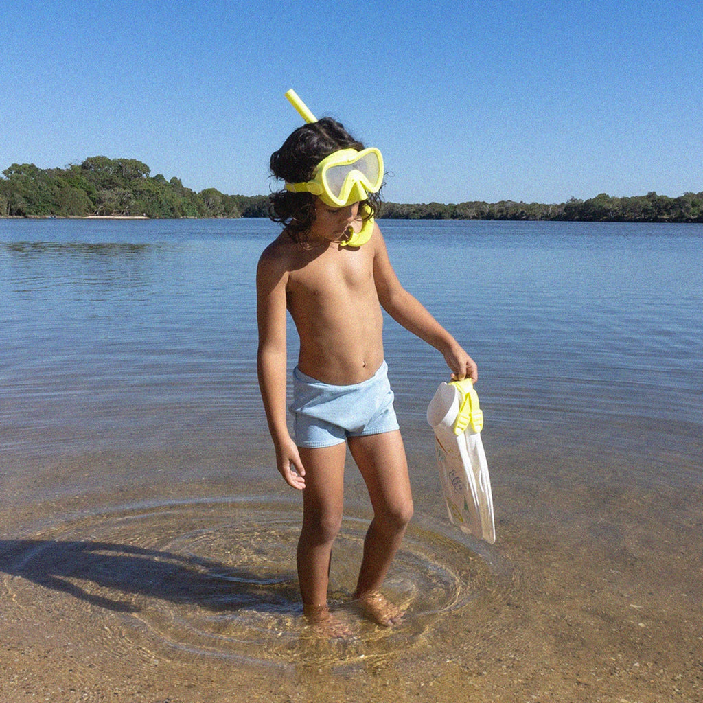 Kids Snorkel Set Medium - The Sea Kids Yellow