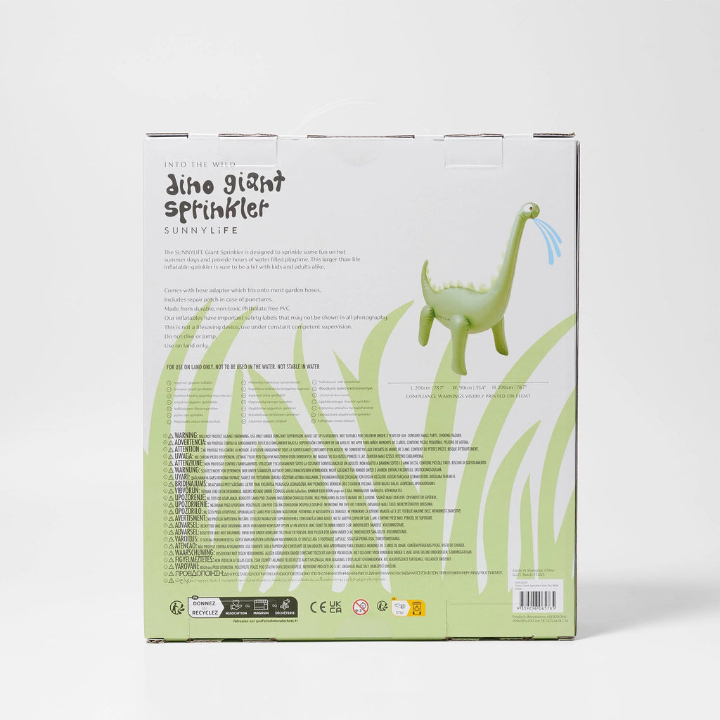 Giant Dino Sprinkler - Into the Wild Khaki