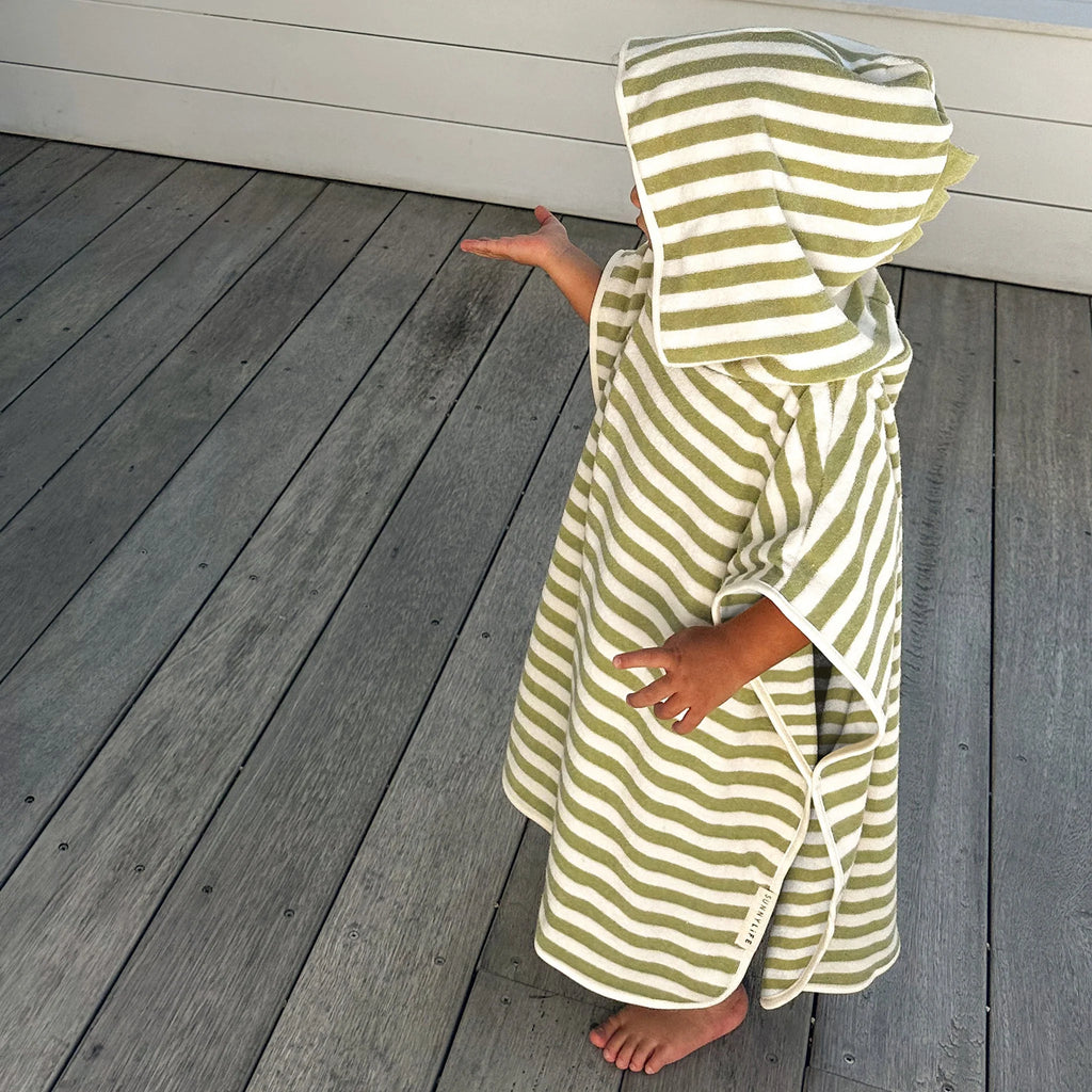 Kids Hooded Towel - Into The Wild Khaki