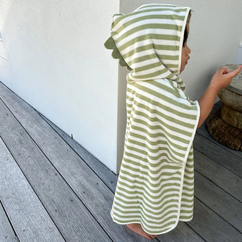 Kids Hooded Towel - Into The Wild Khaki