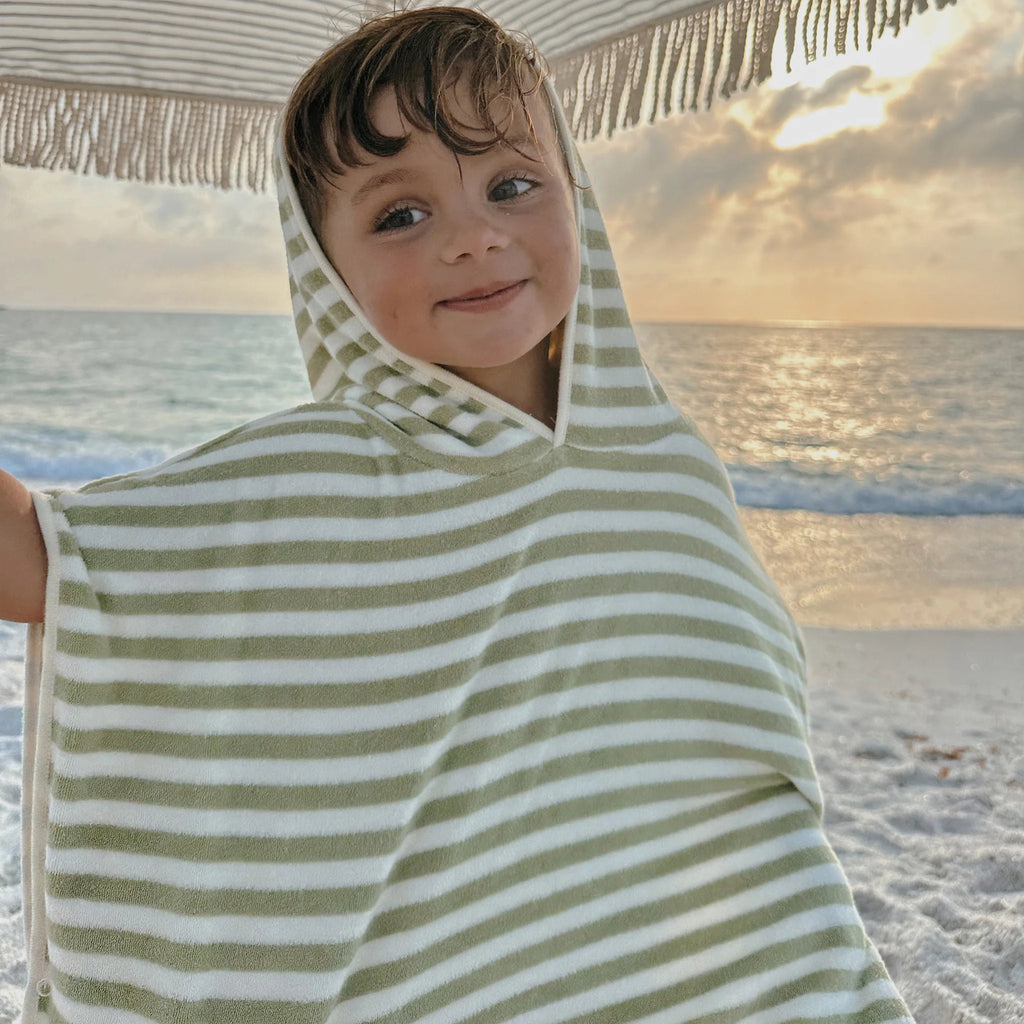 Kids Hooded Towel - Into The Wild Khaki