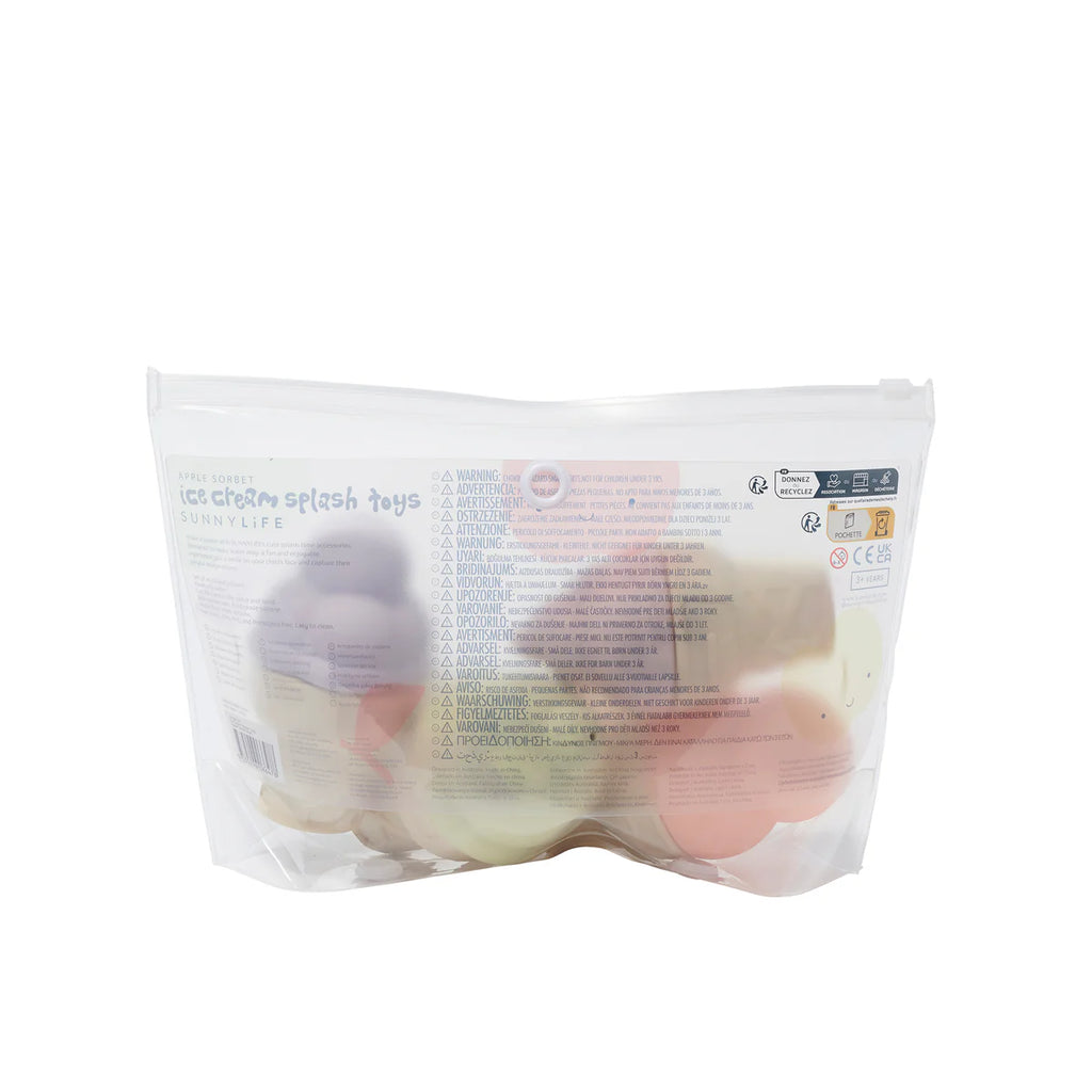 Ice Cream Splash Bath Toys - Apple Sorbet