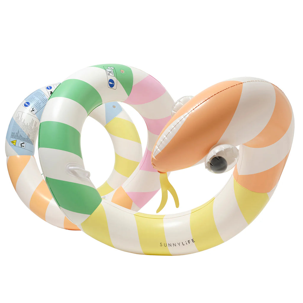 Giant Inflatable Noodle - Poolside Sorbet Stripe