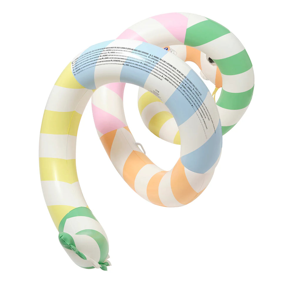 Giant Inflatable Noodle - Poolside Sorbet Stripe