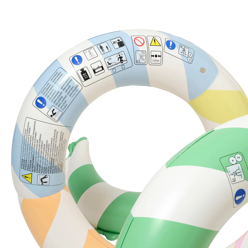 Giant Inflatable Noodle - Poolside Sorbet Stripe