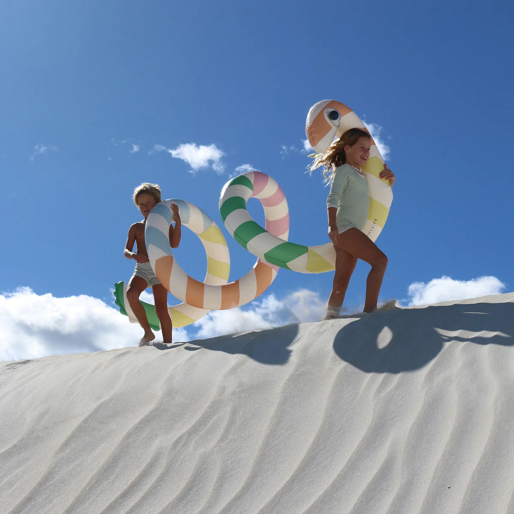 Giant Inflatable Noodle - Poolside Sorbet Stripe