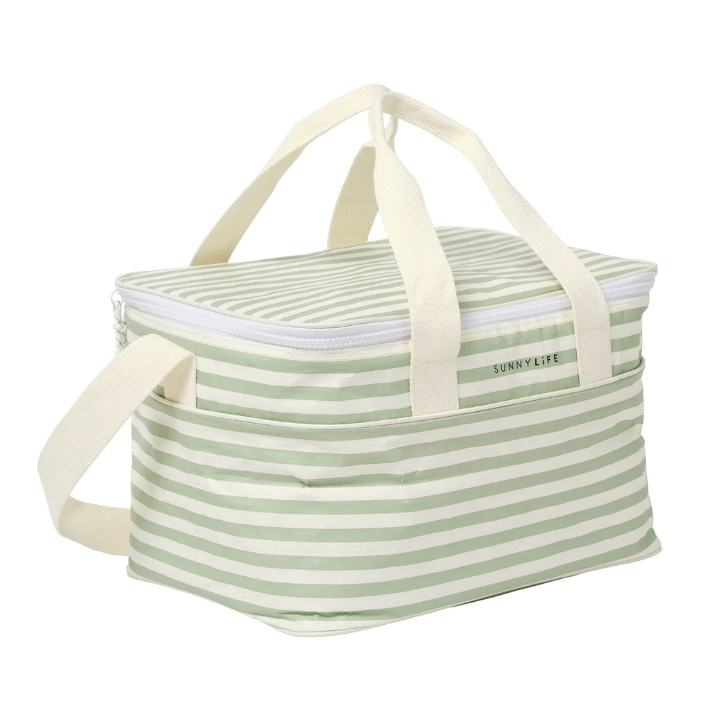 Light Cooler Bag - Sea Sage Stripe