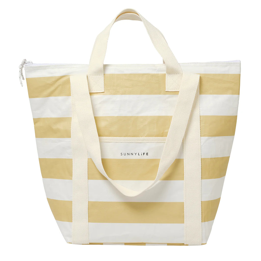 Light Cooler Tote - Butternut Stripe