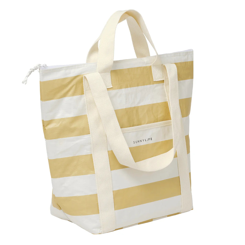 Light Cooler Tote - Butternut Stripe