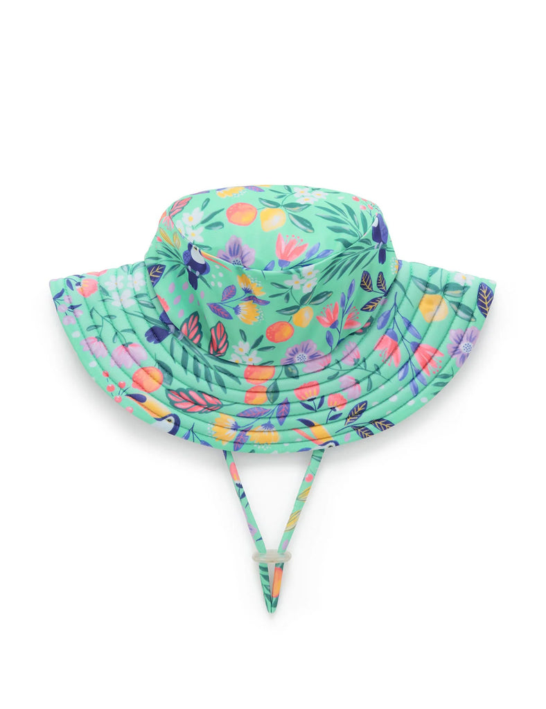 Toucan Broad Brim Swim Hat