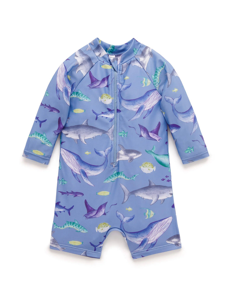 Shark Long Sleeve Rashie Sunsuit