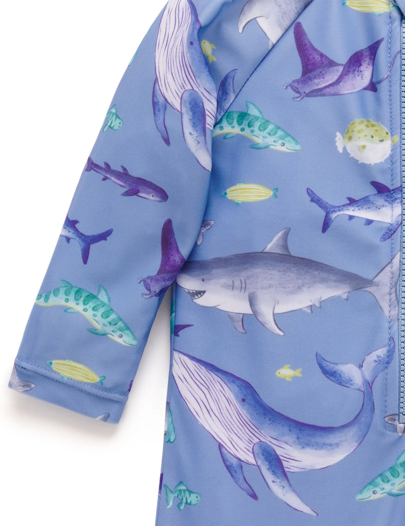 Shark Long Sleeve Rashie Sunsuit