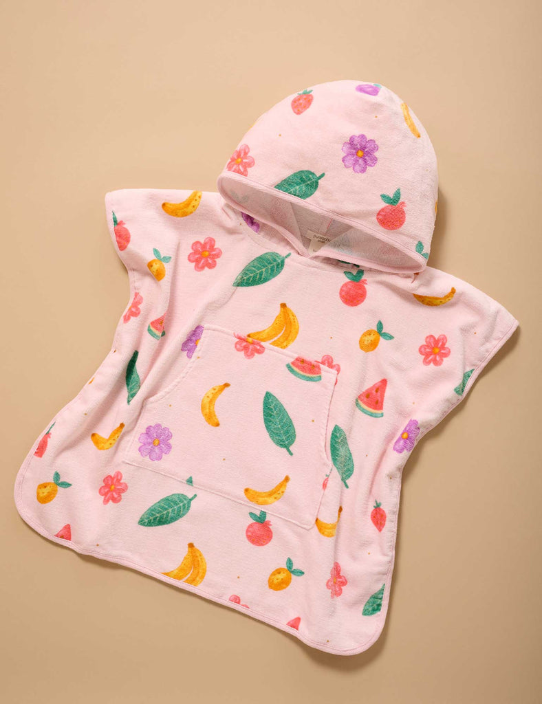 Tropical Fruit Hooded Towel