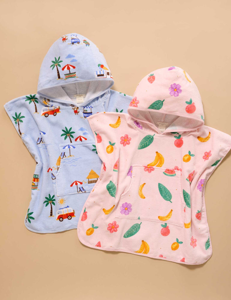 Tropical Fruit Hooded Towel