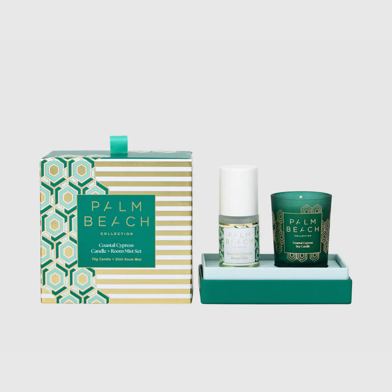 Coastal Cypress Mini Candle & Room Spray Pack - LIMITED EDITION