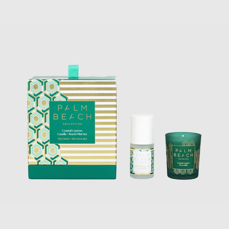 Coastal Cypress Mini Candle & Room Spray Pack - LIMITED EDITION