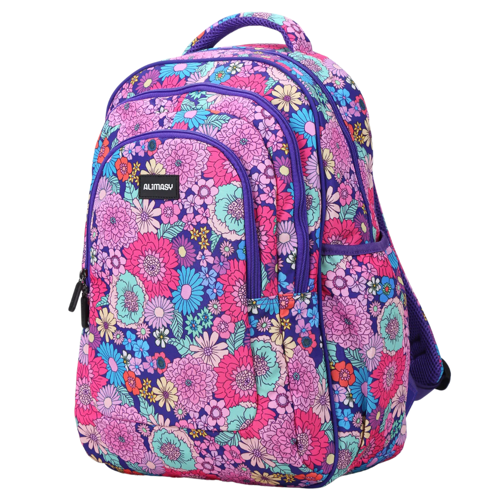 Large School Backpack - Summer Flowers