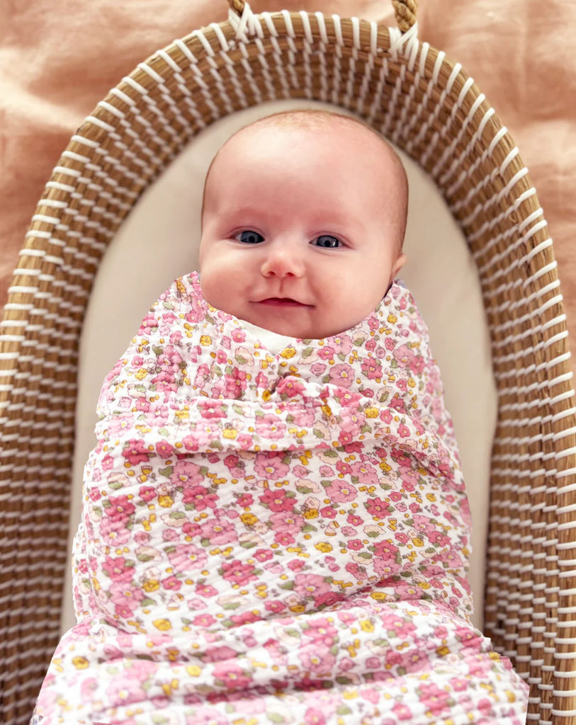 Muslin Swaddle - Rose Garden