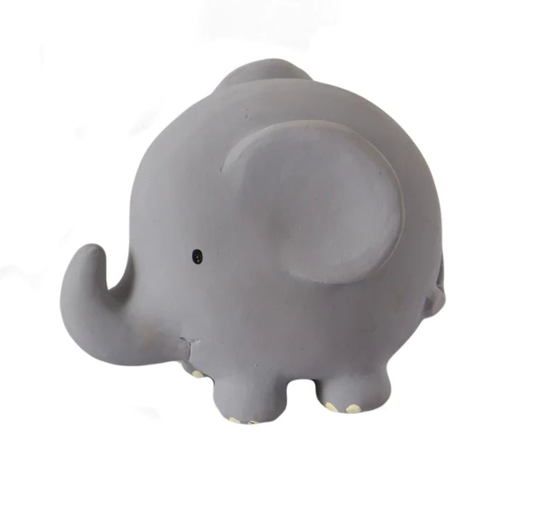Tikiri Natural Rubber Teether/Toy/Rattle - Elephant