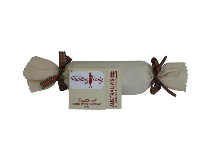 Pudding Lady - Traditional Christmas Pudding - Log in Cloth 500g