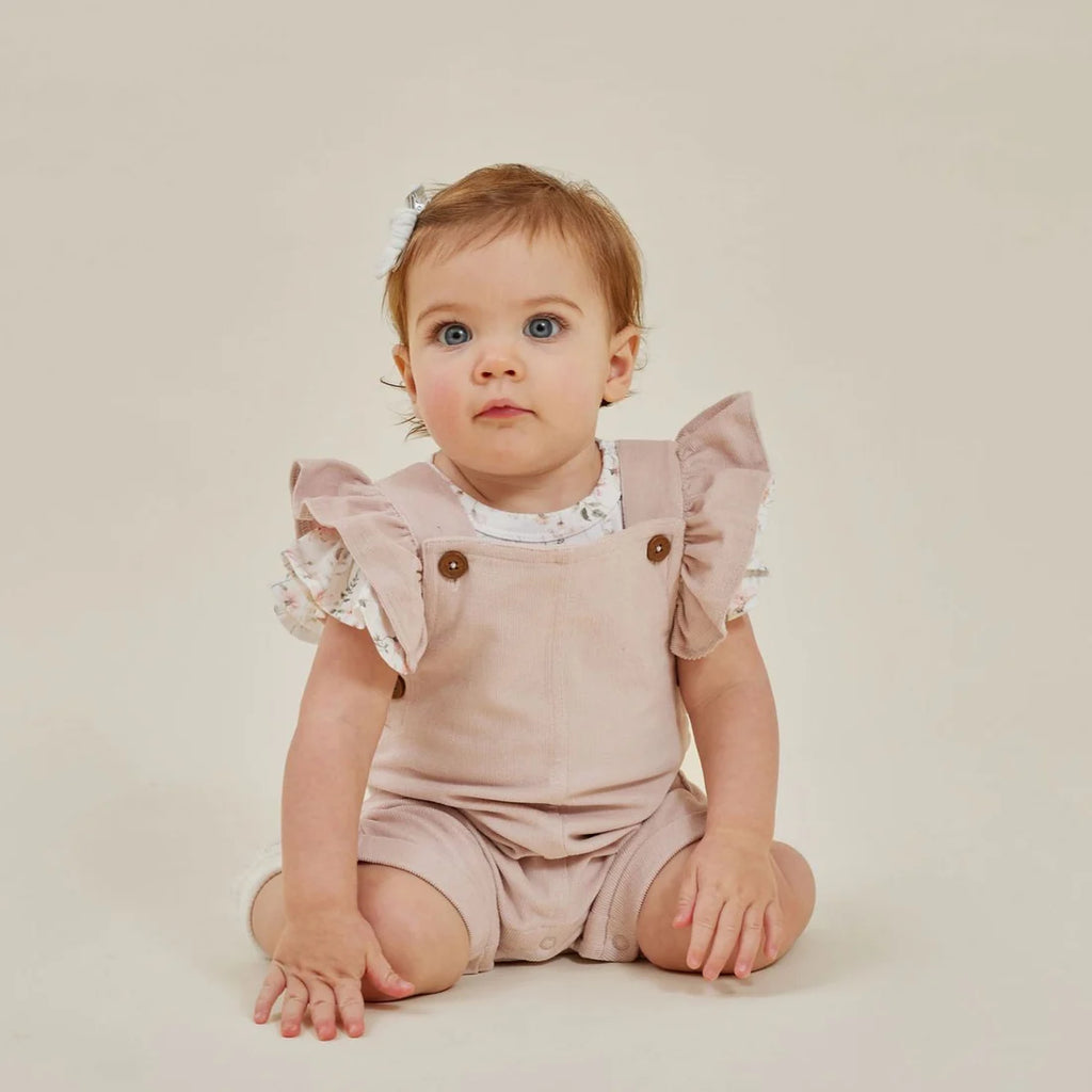 Pink Corduroy Overalls - Size 0 (6-12m)