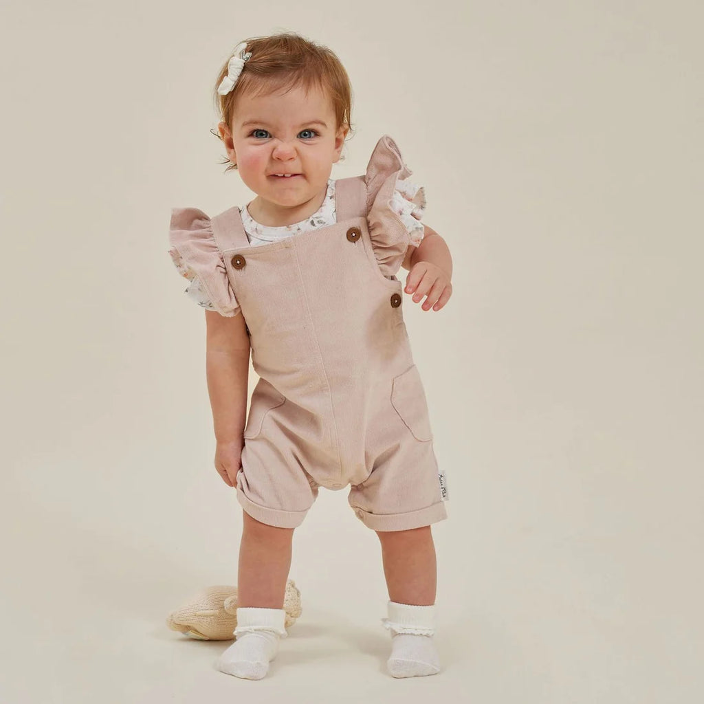 Pink Corduroy Overalls