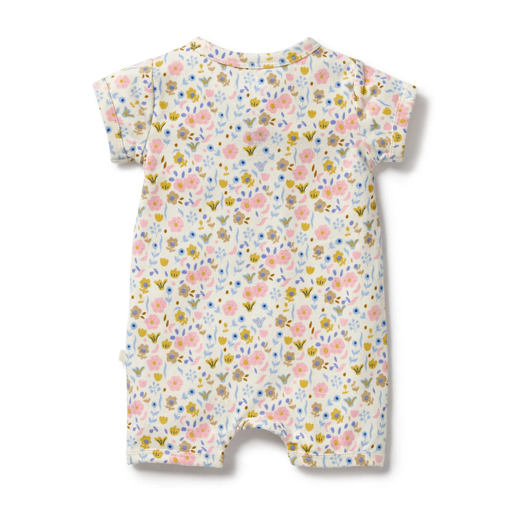 Ava Floral Organic Boyleg Zipsuit