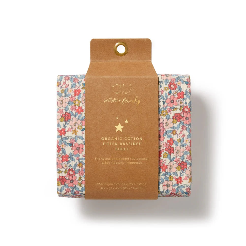 Summer Bloom Bassinet Sheet