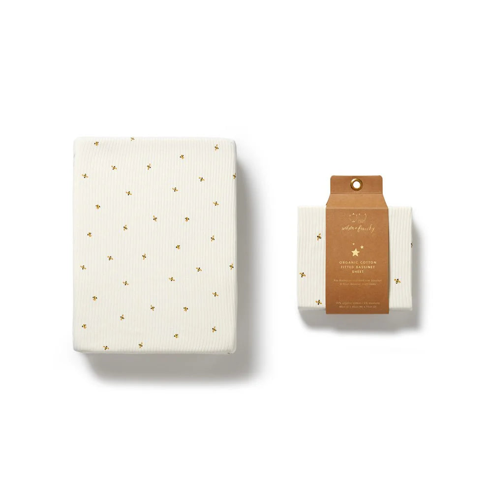 Bee Mine Bassinet Sheet