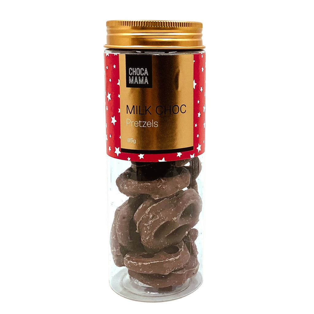 Festive Milk Choc Pretzels 85g