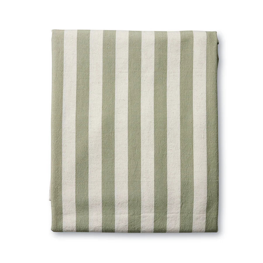 Estelle Green Stripe Tablecloth 150x230cm