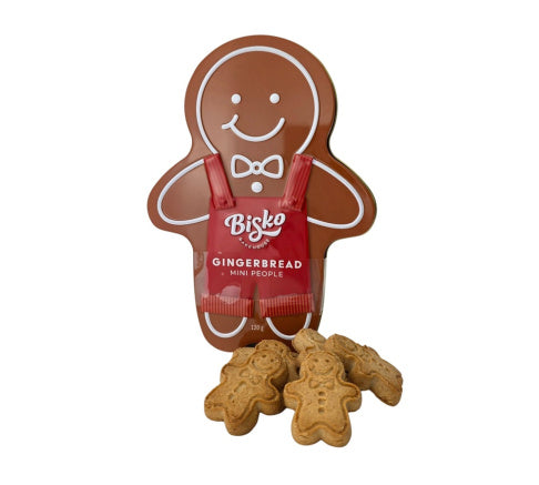 Bisko Bakehouse Gingerbread Mini People in Tin 120g