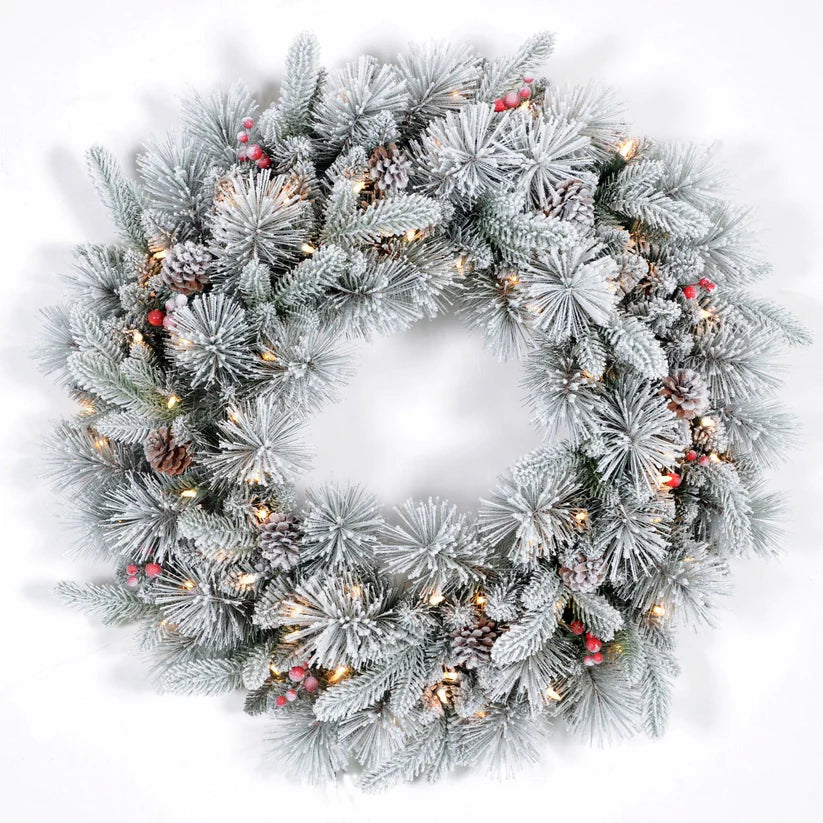 Douglas Fir Snow Wreath