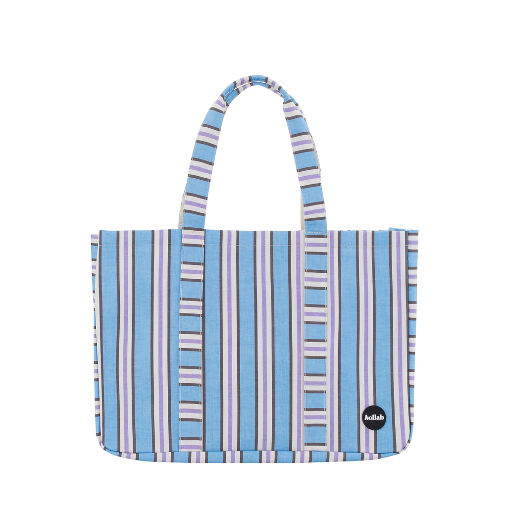 Carryall Cargo Bag - Choc Blue Stripe