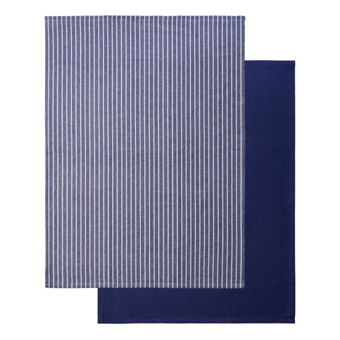 Butcher Stripe Tea Towel Set/2